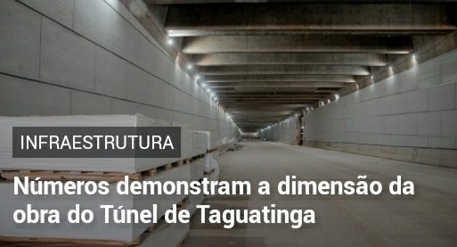 N Meros Demonstram A Dimens O Da Obra Do T Nel De Taguatinga