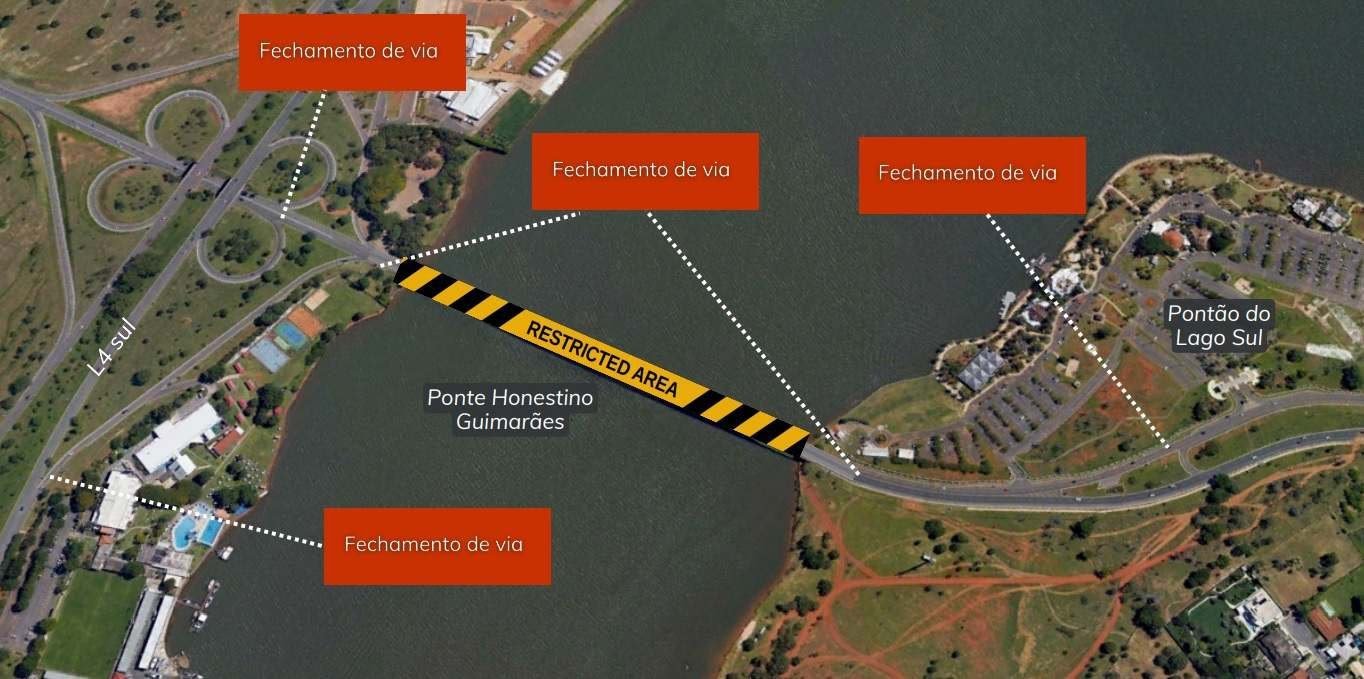 Tr Nsito Na Ponte Honestino Guimar Es Ser Fechado A Partir Desta