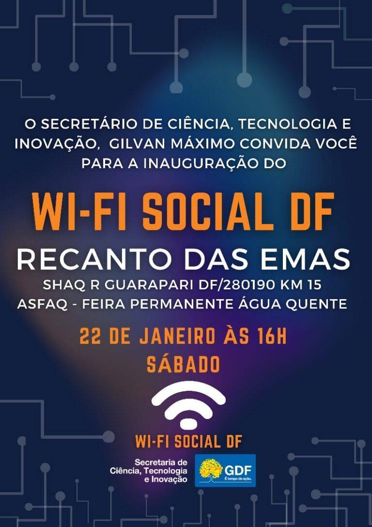 Wi-Fi Social na Feira Permanente de Água Quente!