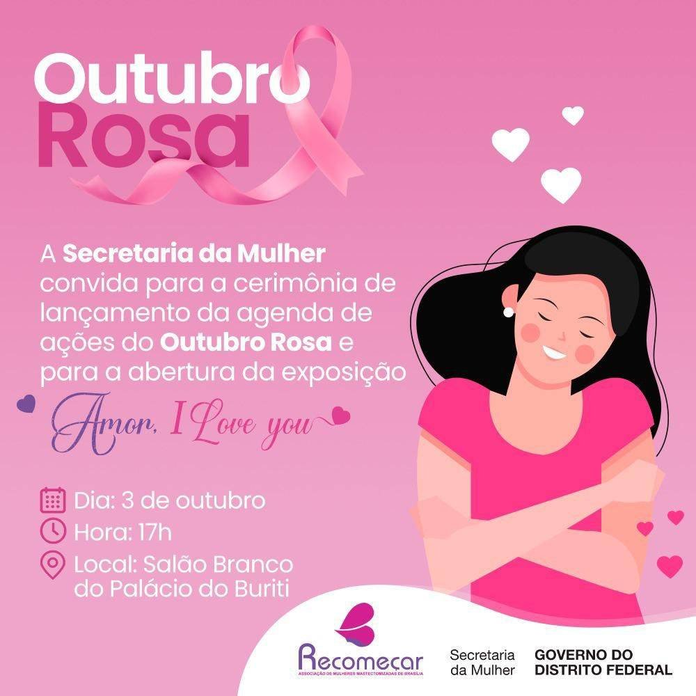 Secretaria Da Mulher Lança Agenda De Ações Para Campanha Do Outubro Rosa 7394