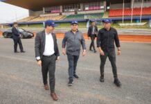 A um mês da reinauguração, governador Ibaneis Rocha visita obra do Autódromo de Brasília